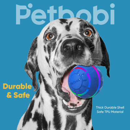 Automatic Rechargeable Interactive Dog Ball with Active Rolling Treat Dispensing for Small Medium Dogs, 2.87" Blue